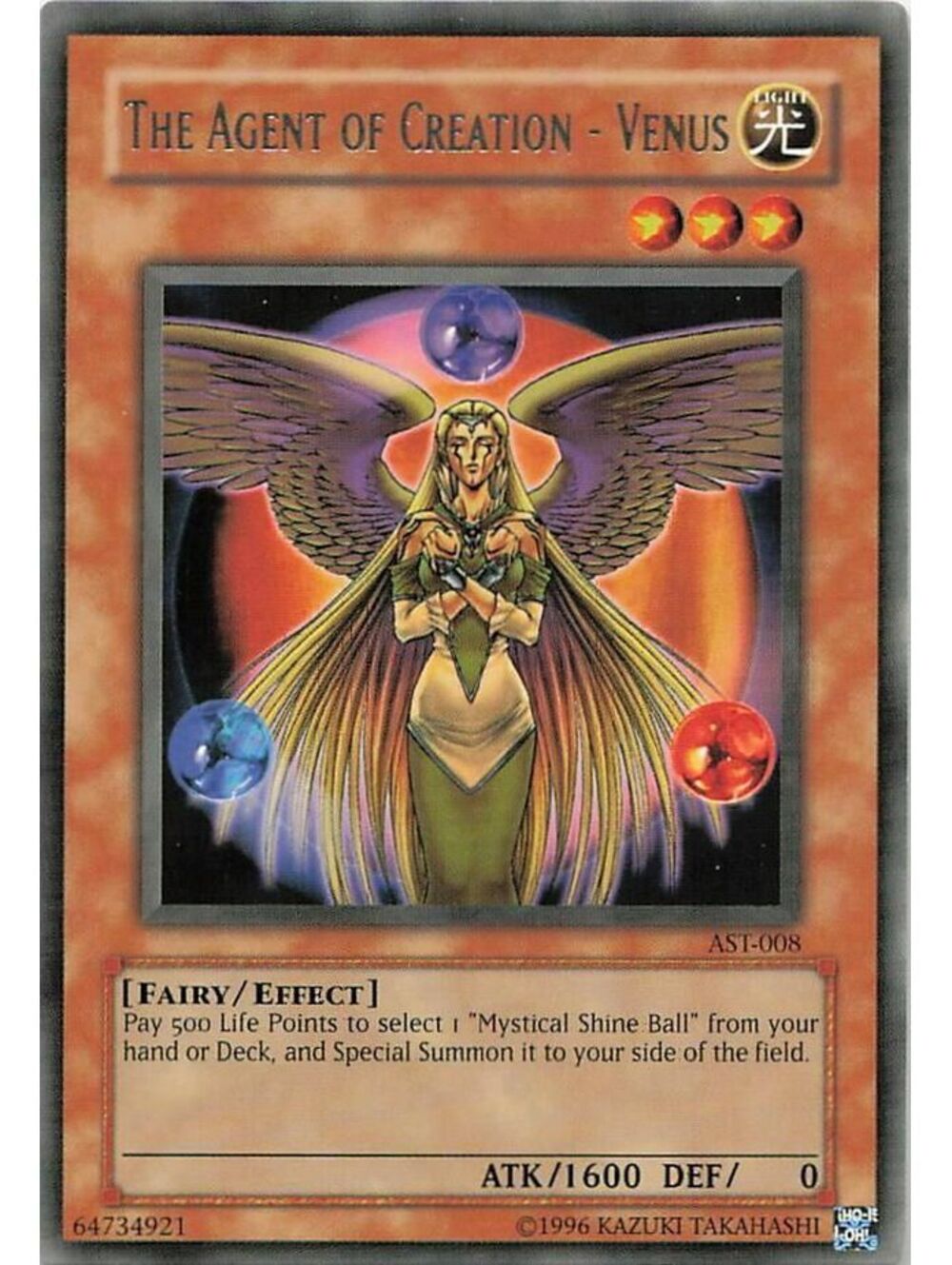 Yu-Gi-Oh! TCG 2004 The Agent of Creation - Venus NM AST